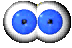  Lustige Augen mit blauer Pupille schielen Augen GIFs