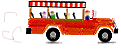  Roter Bus mit Fahrgästen - AniGIFs Autos GIFs