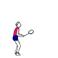   animierte gifs Badminton