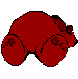 Rotbrauner Bär ist müde und fällt um. Lustige Bärenanimationen Bären GIFs download