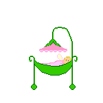 Baby im Babybett - Cliparts Geburt Geburt animated gifs