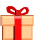 Hüpfendes und springendes Geburtstagsgeschenk mit roter Schleife funny GIF animations Geburtstag