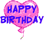 Bunte Happy Birthday Luftballons - Geburtstagsanimation Geburtstag gifs herunterladen