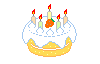 Happy Birthday Geburtstagstorte mit Kerzen - Geburtstagsanimation GIFs Animationen umsonst