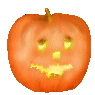 Halloweenkürbis mit Gesicht und rollenden Augen - AniGIFs GIFs Animationen umsonst