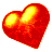 Drehendes rot-glühendes Herz 3D - Herz-GIFs gifs Bilder für whatsapp