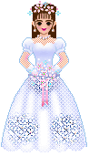 Braut in weißen Hochzeitskleid - Cliparts und GIFs gifs Bilder für whatsapp
