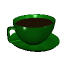 Schöne Kaffee-Animation (grüne Kaffeetasse) Kaffee gifs herunterladen