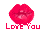 I love you - Kussmund - Animation funny GIF animations Lippen
