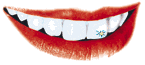 Mund mit strahlend weißen Zähnen - Animation Lippen GIFs download