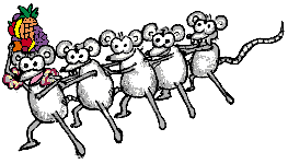 Animierte Mäuse-Polonaise - witzige Mäuse-GIFs funny gifs Mäuse download kostenlos