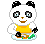 Hunriger Panda isst - AniGIFs download funny Panda Bären gifs
