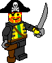 Lustige Lego-Pirat - animierte gifs funny GIF animations Piraten