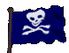 Wehende Piratenflagge - Animation .gif Piraten animated gifs