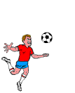 Deutscher Fussballspieler bei der EM 2016 in Frankreich - Animation animierte gifs Sport