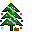 Animation Icon - Blinkender und blitzender Weihnachtsbaum .gif funny GIF animations Weihnachtsbäume