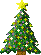 Weihnachtsbaum GIFS: Großer Weihnachtsbaum mit leuchtender Lichterketten / Kerzen animierte Weihnachtsbäume GIFs